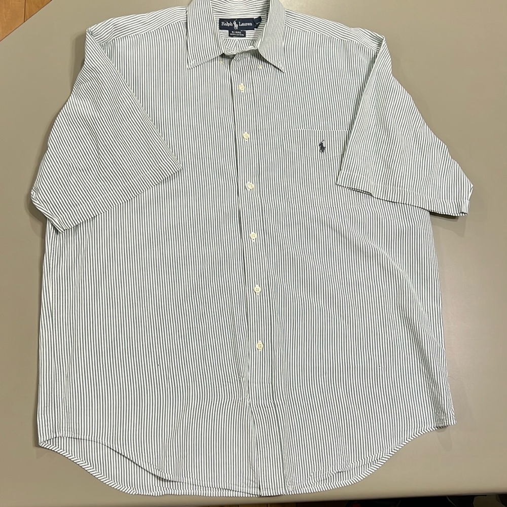 Ralph Lauren Men’s button down 100% cotton Blaire short sleeve shirt